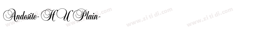 Andesite-HU Plain字体转换